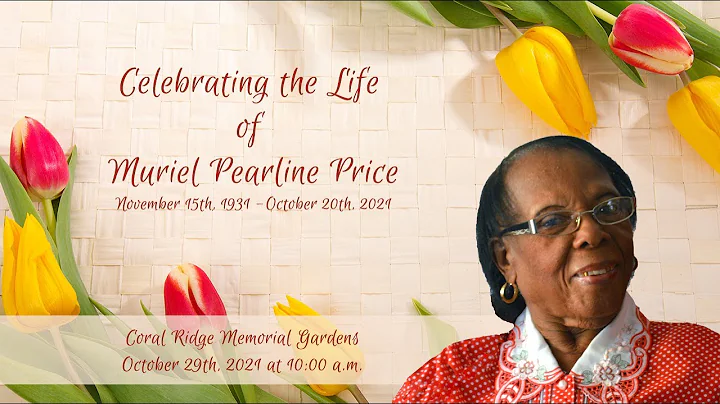 Celebrating The  Life of Muriel Pearline Price