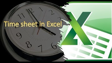 How to make a timesheet in Excel with macro buttons