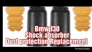 Bmw f30 shock absorber protection / guide support replacement / demontare flansa si tampon amortizor