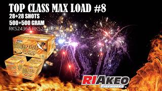 TOP CLASS   USA 1.4G CAKE “MAX LOAD#8” 28+28 shots RK52436 | RIAKEO FIREWORKS