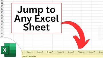 How to Jump to Any Excel Sheet in Seconds (Quick Excel Tips)