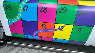 Large format printing - Snakes and ladders banner printing.