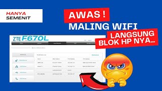 Cara mengetahui perangkat terhubung ke wifi kita l ZTE F670L screenshot 4