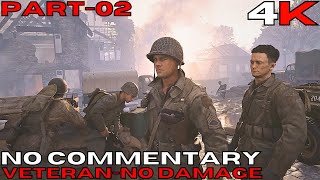 Call Of Duty:World War II - [4K/60fps] (Veteran , No Player Damage) 02 OPERATION COBRA