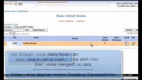 Tutorial Menu Kesiswaan SISKO - Sistem Informasi Sekolah