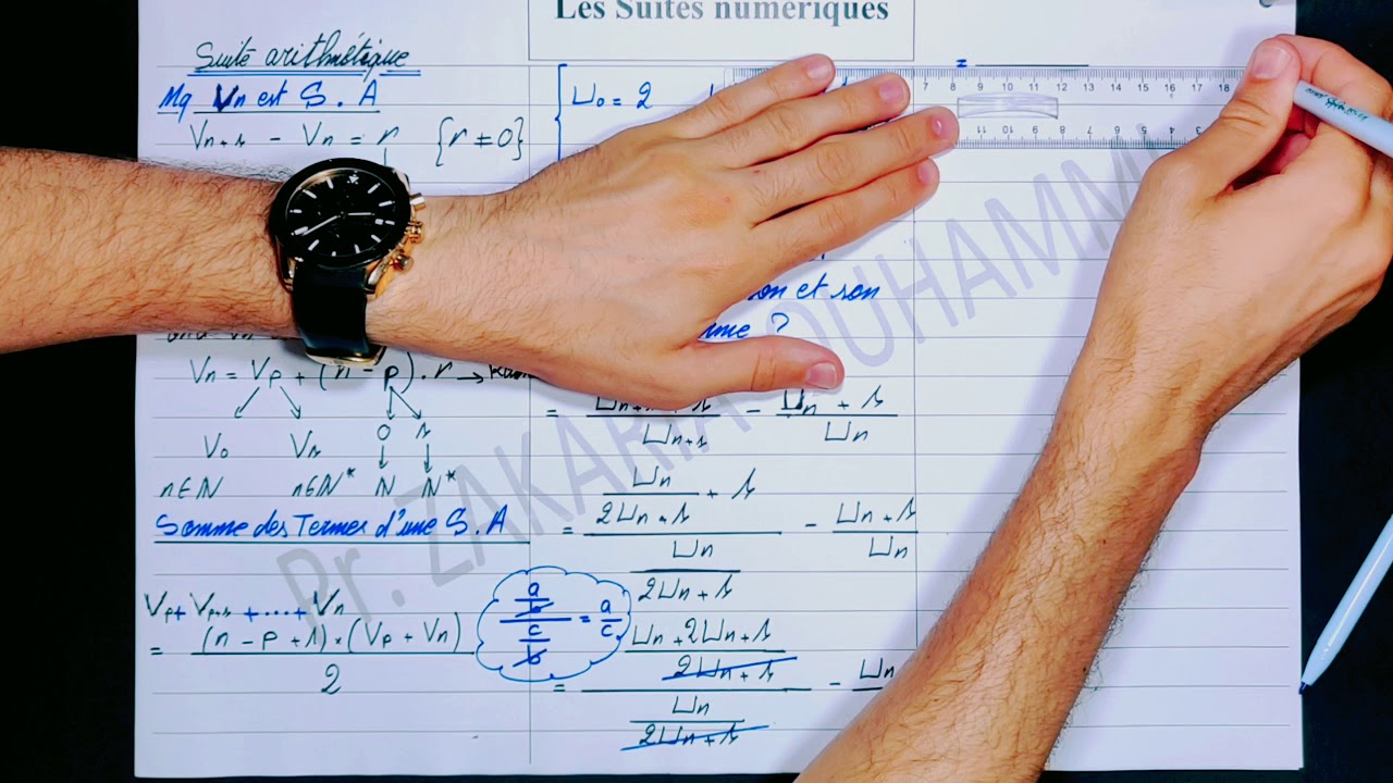 Les suites numériques : Les règles d'une suite arithmétique