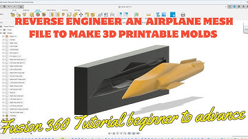 Simple Way Reverse Engineer A Airplane Mesh To Make 3D Printed Molds From Or Make The Model Larger.