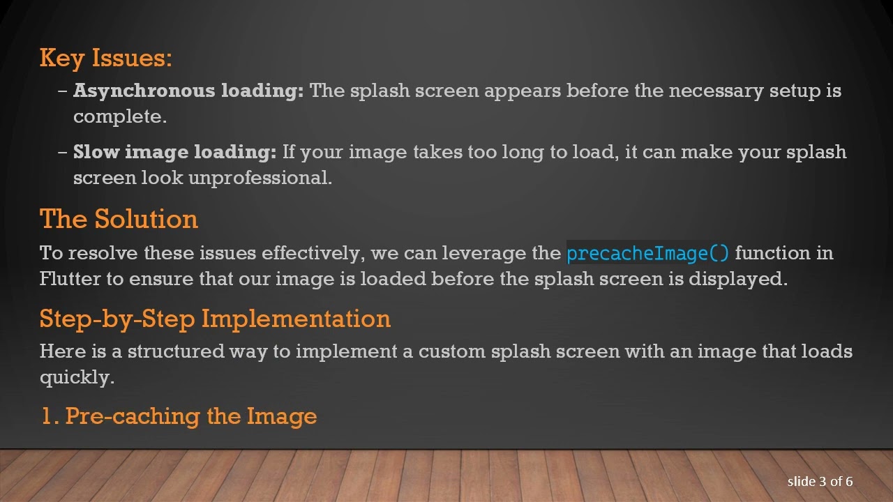 How to Create a Custom Splash Screen with Image in Flutter