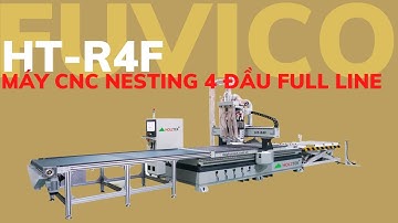 MÁY CNC NESTING 4 ĐẦU FULL LINE HOLZTEK HT-R4F