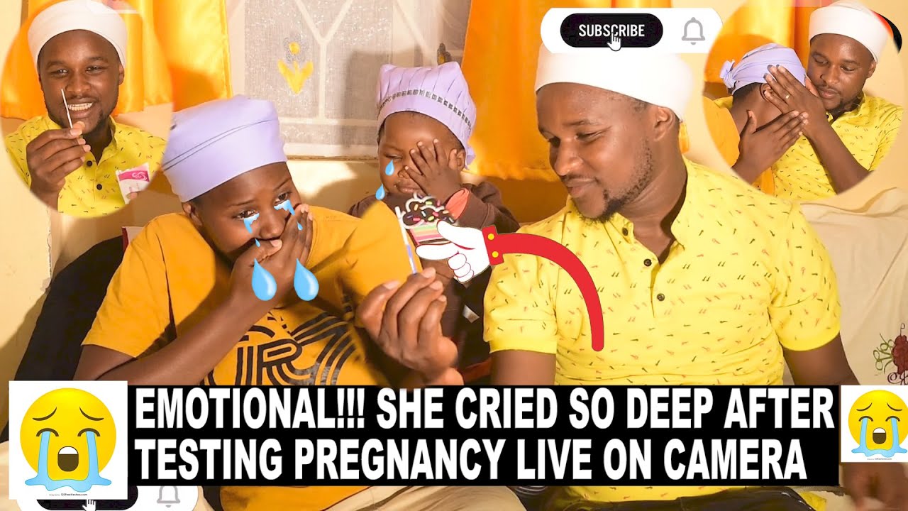 EMOTIONAL😭😭 !!!!! MY WIFE CRIED😭😭SO DEEP AFTER TESTING PRENANCY LIVE ON CAMERA.. SEE THE REASON !!