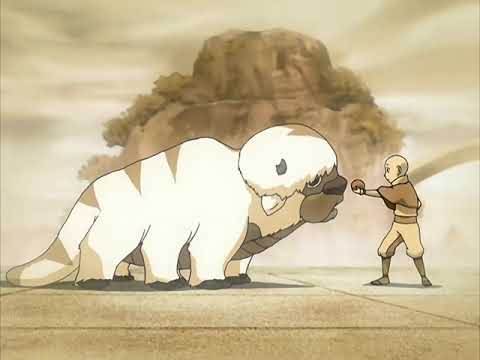 60 Fps | Aang and Appa Meet the First time | 4:3 | Avatar The Last Airbender