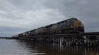 Chasing NS E03 with two CSX Units from Vanceboro, NC to Cove City, NC 2/21/26