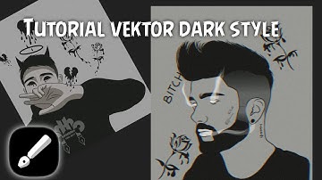 Tutorial cara membuat vektor dark style di Infinite design