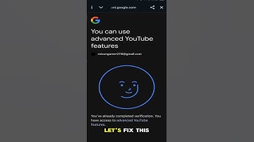 How to Fix YouTube Advanced Features Email Verification Issue | Full Solution