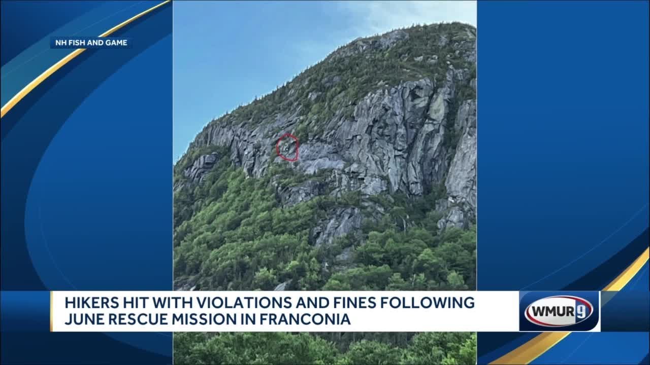 Hikers hit with violations, fines following June rescue mission in Franconia Notch State Park