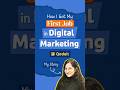 How I Got My FIRST JOB in Digital Marketing?