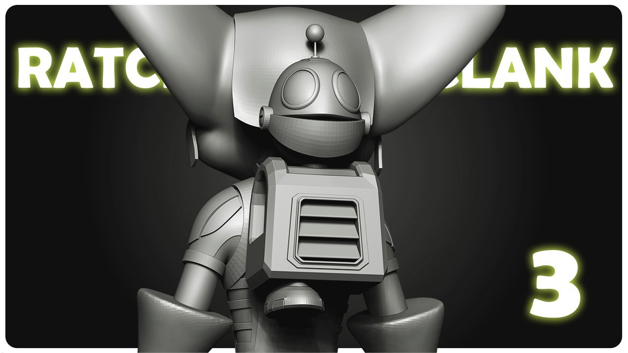RATCHET and CLANK | Esculpido en ZBRUSH - Parte 3 | Sergio Hualde (Ash World Studios)