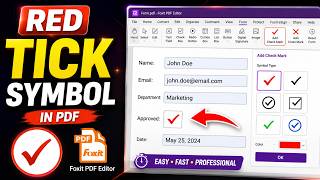How to Add a RED Tick Mark in Foxit PDF Editor (Fast!) screenshot 5
