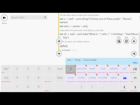Programmering Touchdevelop inputTest del 2