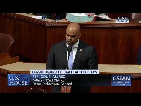 Congressman Allred defends Americans' health care in first speech on House floor