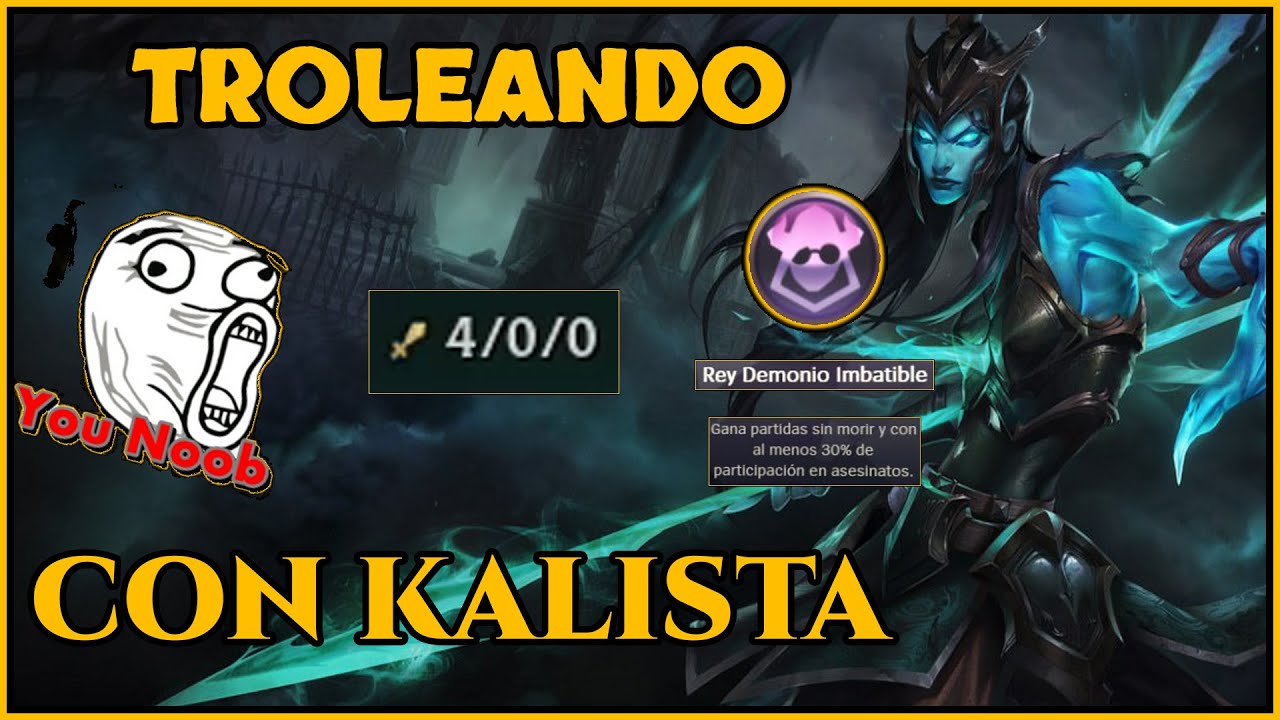 JUGANDO EL PEOR ROL ADC |  SACAMOS KILLS CON KALISTA  EN LA BOT LANE | PARTIDA PERFECTA LOL