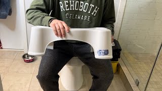 Squatty Potty Simple Bathroom Toilet Stool, White, 7