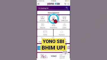 BHIM UPI in YONO SBI | Create UPI Profile in YONO SBI | Use UPI in YONO App