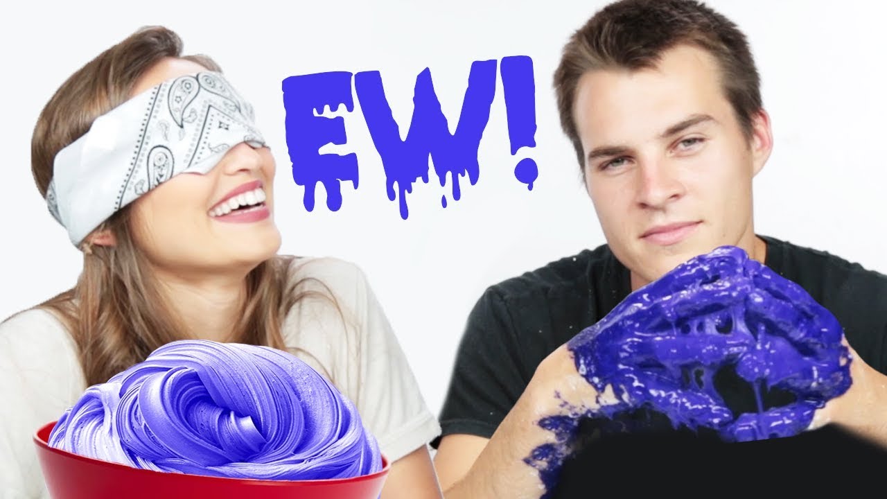 Blindfolded SLIME Challenge w/ Marcus & Kristin Johns