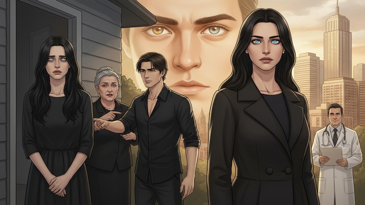 Meses después, la viuda regresó con LOS OJOS DEL DIFUNTO y compró la ciudad.