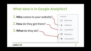 Digital Marketing for Non Profits - Getting Started with Google Analytics