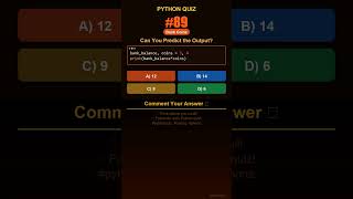 Python Quiz #89 — Can You Predict the Output? #shorts #python