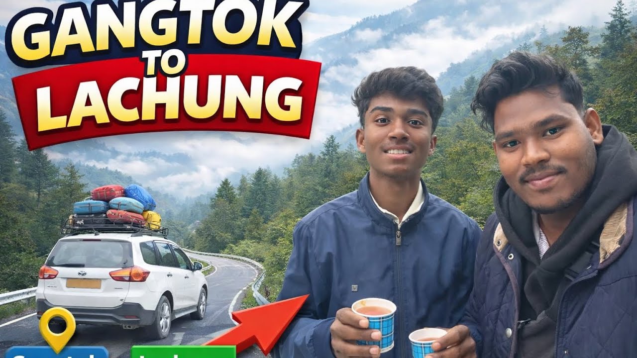 Gangtok to lachung road trip north Sikkim travel 🧳#sikkim #travel #mountains #vlog 