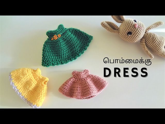 EASIEST* crochet doll clothes | crochet small dress for amigurumi dolls  with pattern in this video - YouTube