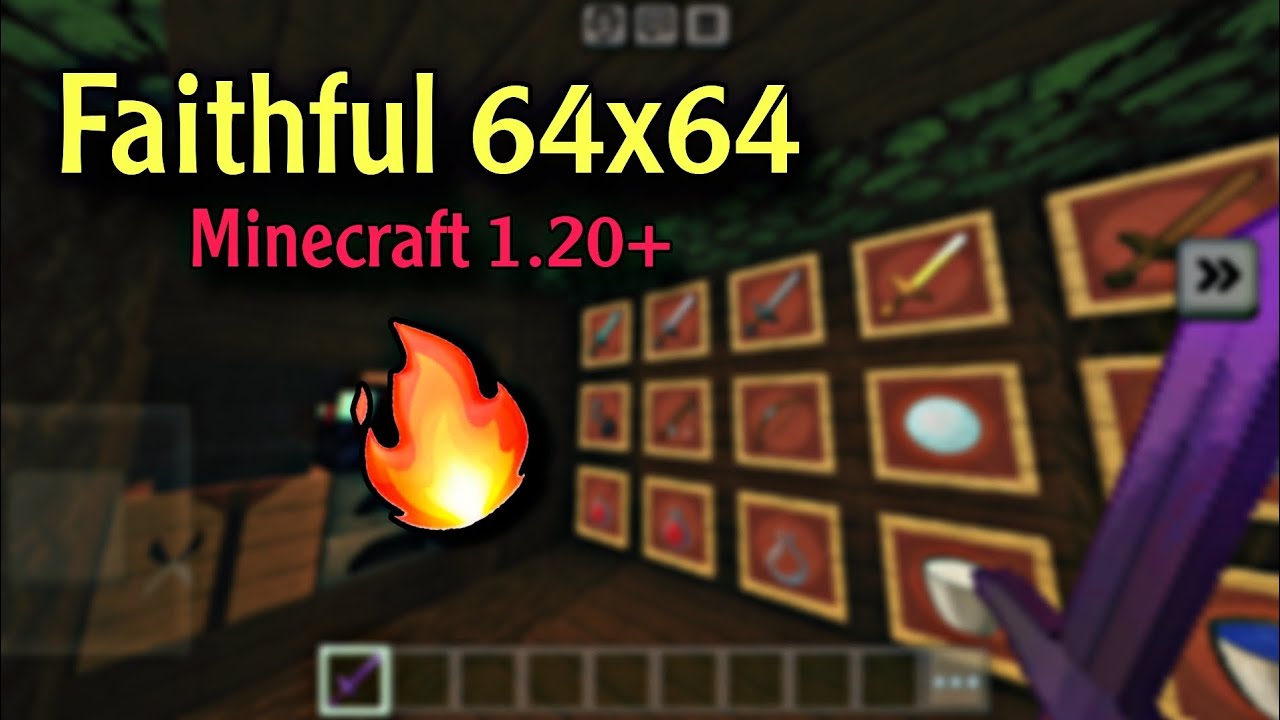 Resource pack faithful 64x64 minecraft 1 20 youtube