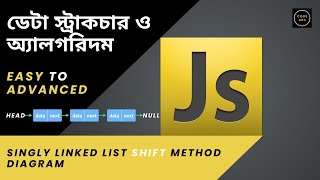 Data Structure and Algorithms Bangla #45 Singly Linked List Javascript Bangla  Shift Method Diagram