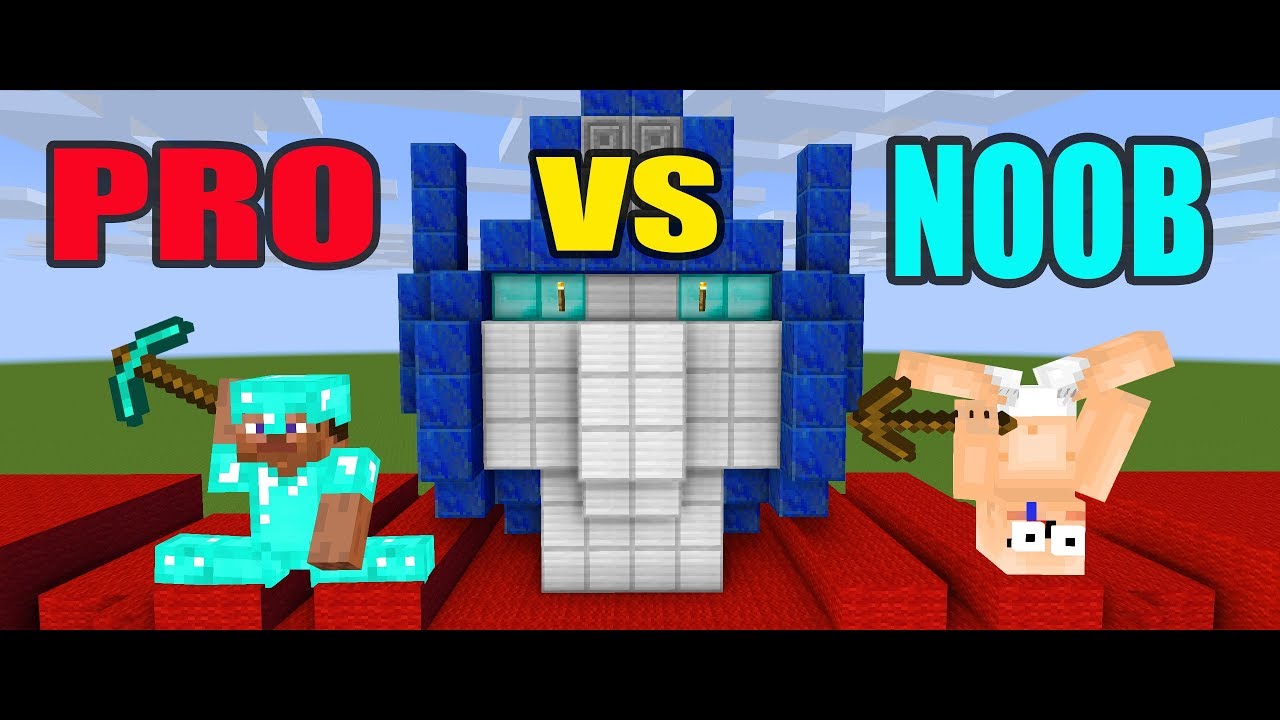 Monster School : PRO VS NOOB VS HACKER BUILD BATTLE  Monster School : PRO VS NOOB VS HACKER BUILD BATTLE