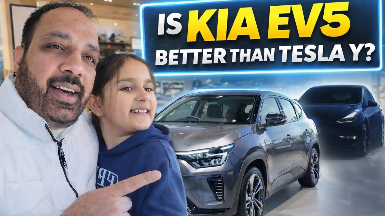 Kia EV5 First Look in England 🇬🇧 | Electric SUV Walkaround & Showroom Visit
