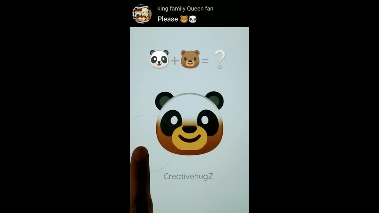 Emoji Mix Bear And Panda Drawing Viral Trending Shorts Creativehugz