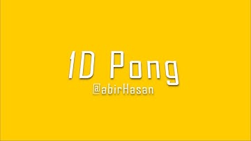 1D pong with LED strip || Electronics project || 2018 || project 10