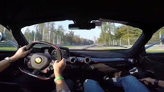 300km/h Ferrari LaFerrari OnBoard Monza Fast Laps in Traffic!!