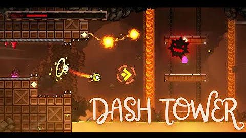 "Dash Tower" By Dymond16 100% (All Coins) Daily Level [Geometry Dash 2.2]