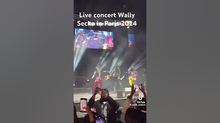 Live concert Wally Secka Paris Adidas Arena