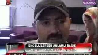 Duyarlı Engelliler Afrikaya Destek Gönderdiler