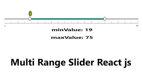 Multi Range Slider in React Js