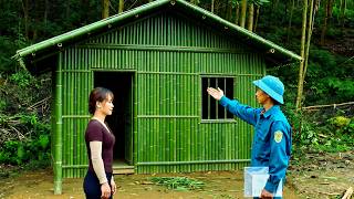 The journey of building a bamboo house. Survival.bushcraft girl.daily life screenshot 1