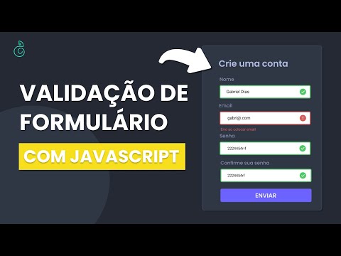 Como fazer VALIDAÇÃO DE FORMULÁRIO com Javascript | Validação Formulário Javascript