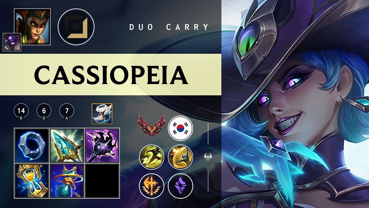 Cassiopeia Carry vs Varus - KR Grandmaster Patch 26.04