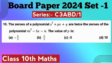 The zeroes of a polynomial x2+ px+q are twice the zeroes of the       polynomial 4x2- 5x-6 #class10