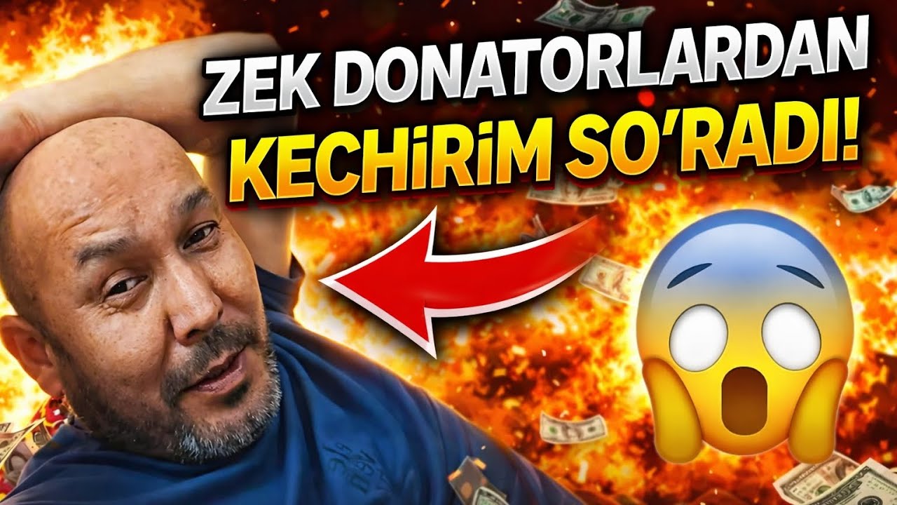 ZEK BUTUN DONATORLARDAN OMMANI OLDIDA KECHIRIM SURADI.#tiktok #live #rek #viral 