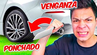 LE PONCHO LA LLANTA DE SU CARRO A MI HERMANO POR VENGANZA *termina mal*